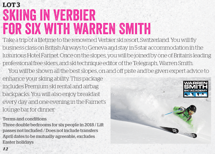 Warren Smith Ski Academy 8Rocks Lot number