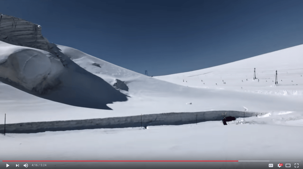 Warren smith ski academy CERVINIA ZERMATT GLACIER VISULA RUNTHROUGH