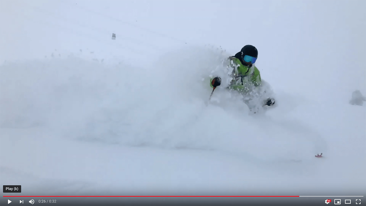 Powder skiing verbier