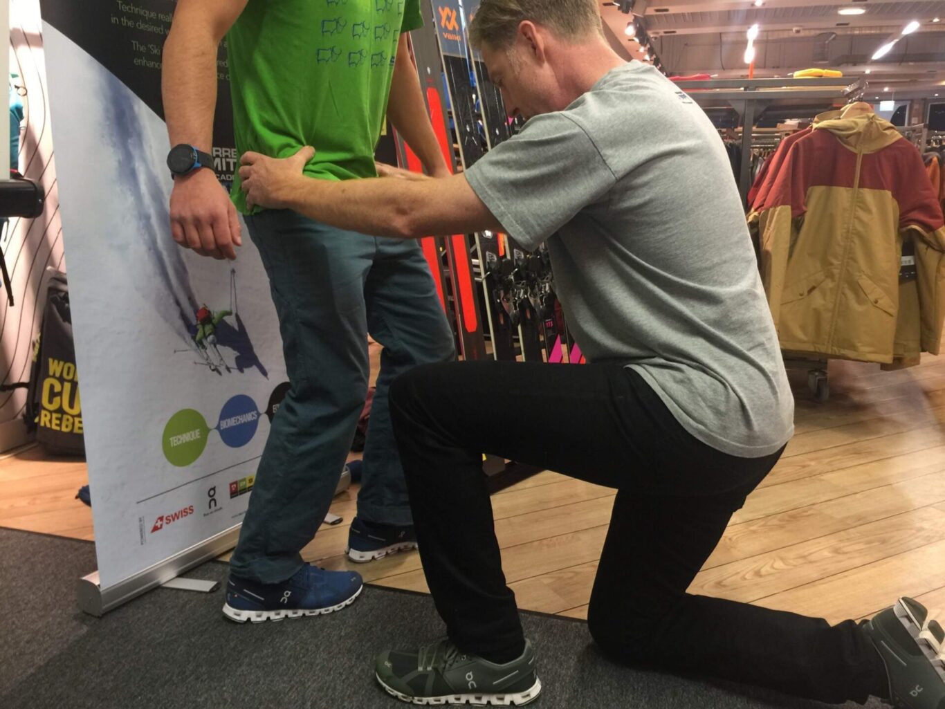 SKIING LEG STEERING RANGE TEST